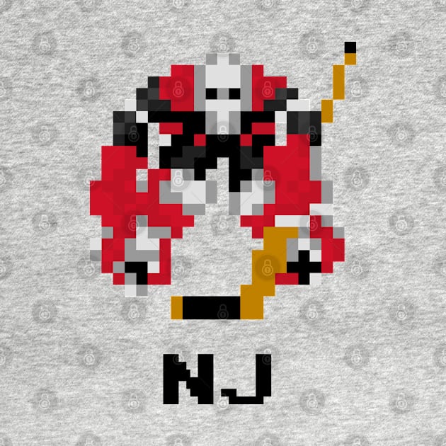 16-Bit Hockey Goalie - New Jersey by The Pixel League